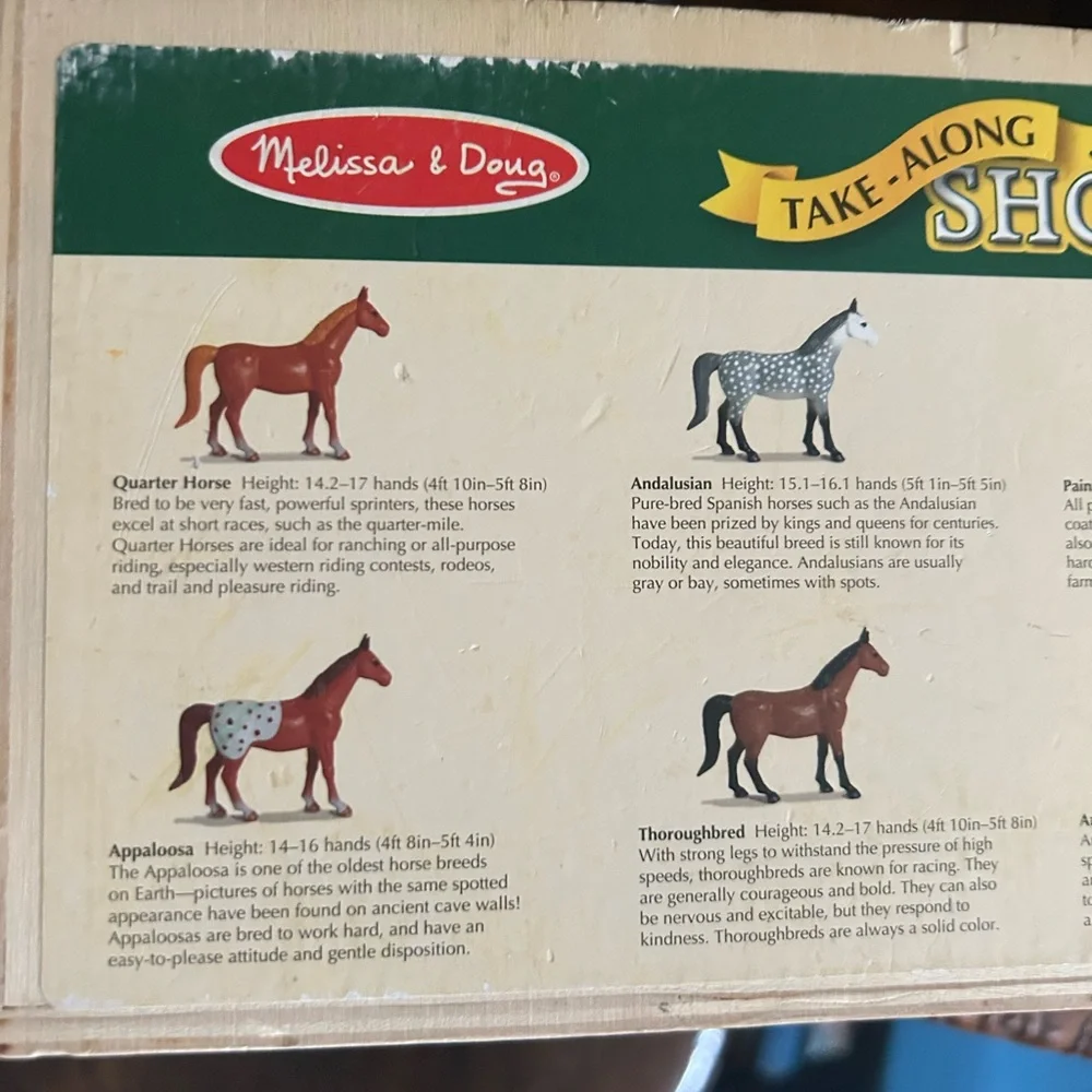 Melissa & Doug Take-Along Show-Horse Stable Play Set